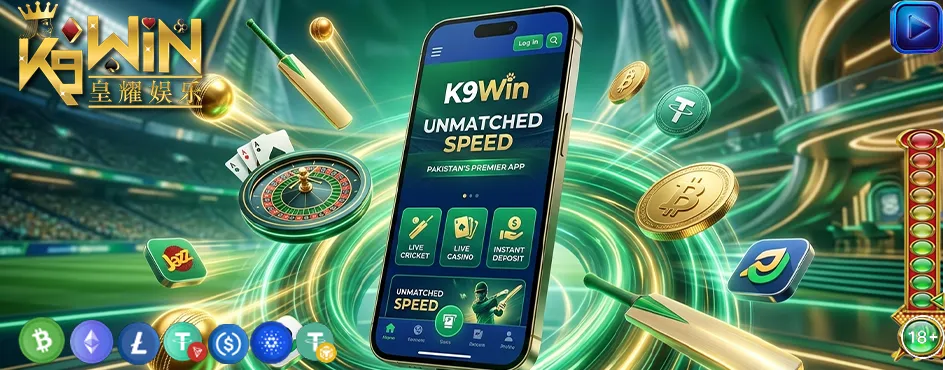 K9Win Pakistan mobile app – casino & sports betting on the go. Cricket live bets